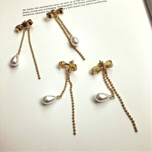 yRavizyRibbon & pearl earringszrANZ {sAX p[sAX nhChANZT[ 炶sAX ꂢ߃sAX lsAX v[g 蕨ɂ lR|X raviaccessor