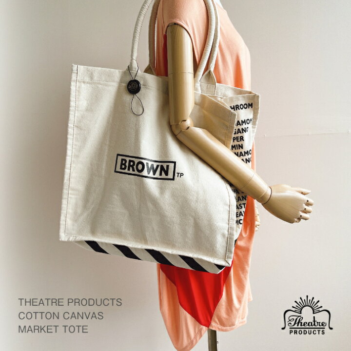 楽天市場】THEATRE PRODUCTS 【COTTON CANVAS MARKET TOTE】 コットン 