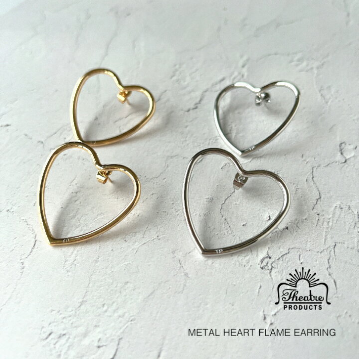 楽天市場】THEATRE PRODUCTS 【METALHEARTFLAME EARRING・PIERCE 