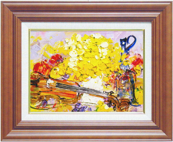 楽天市場】池田秀郎『楽器と花』油絵・油彩画 F4（4号） : 内田画廊