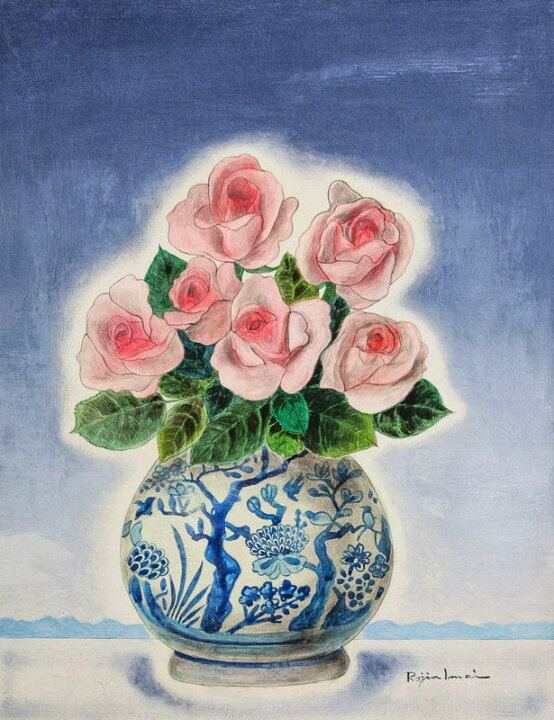 楽天市場】今井ロジン 「 バラ(アメリカにて) 」 油絵 ・ 油彩画 F6 
