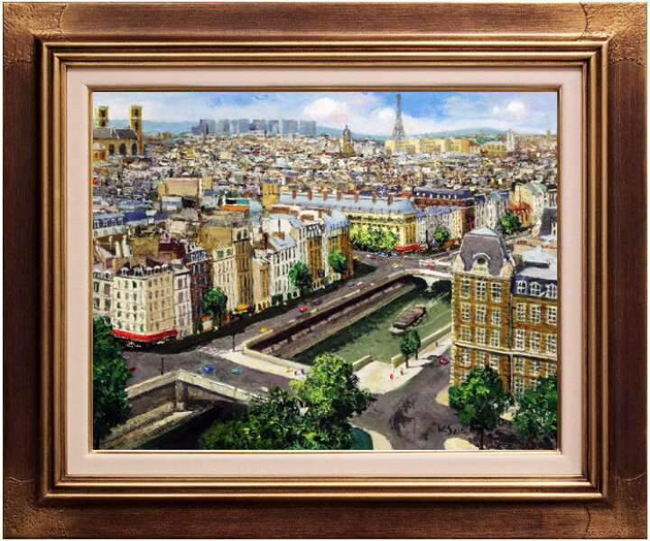 楽天市場】斉藤 要 「 パリ 」 油絵 ・ 油彩画 F6 ( 6号 ) : 内田画廊