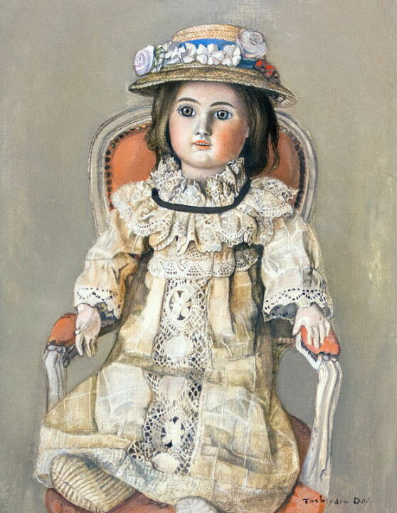 楽天市場】土井俊泰 「 レースの服の人形 」 油絵 ・ 油彩画 F6 ( 6号 