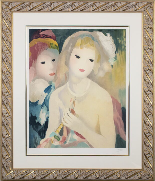 楽天市場】マリー・ローランサン『笛を吹く少女』リトグラフ版画【中古 