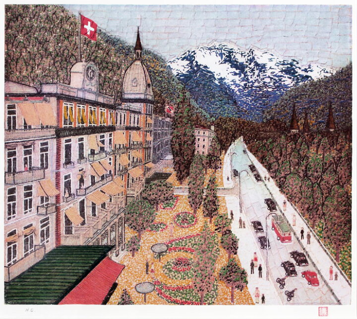 楽天市場】山下 清『スイスの町』リトグラフ【中古】 : 内田画廊