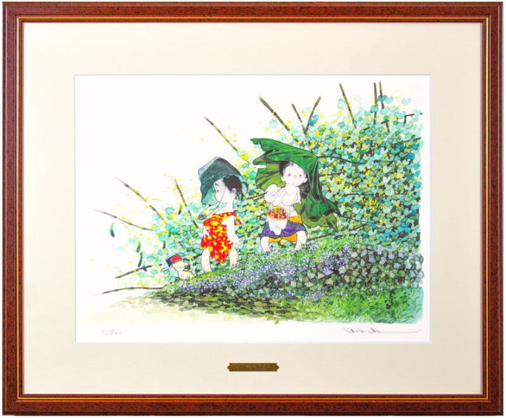 楽天市場】中島 潔 「 夏のいろ 」 リトグラフ 版画 : 内田画廊