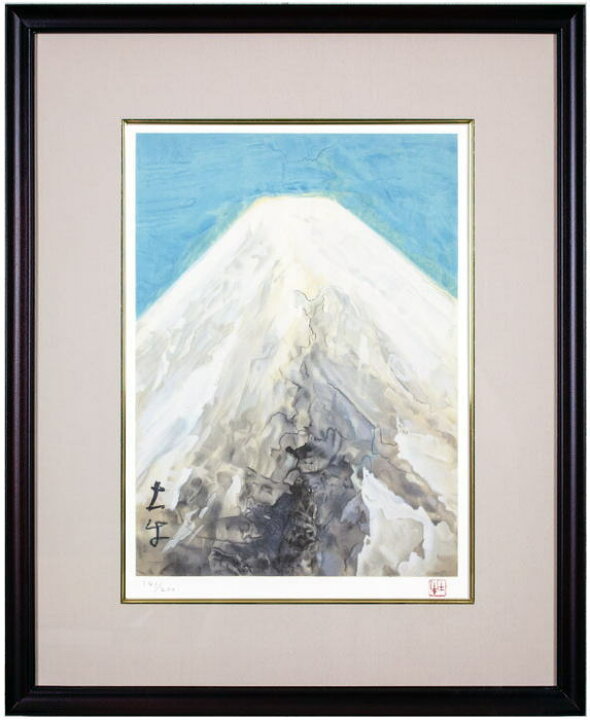 楽天市場】奥村土牛『富士(百才)』リトグラフ版画【中古】 : 内田画廊