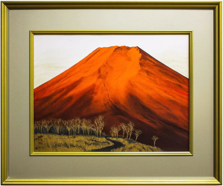 楽天市場】横山 操 「 暁 富士 」 リトグラフ 版画 【中古】 : 内田画廊