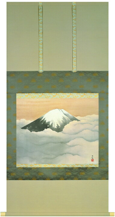楽天市場】横山大観 「 霊峰富士 」 複製画 掛軸 桐箱入り : 内田画廊