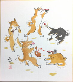楽天市場 犬 日本画 絵画 アート 美術品 骨董品 民芸品 ホビーの通販