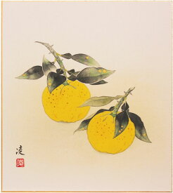 中村 凌 「 柚子 」 色紙絵