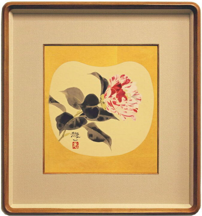 楽天市場】太田龍一『椿』日本画 色紙(高級額縁入り)【中古】 : 内田画廊