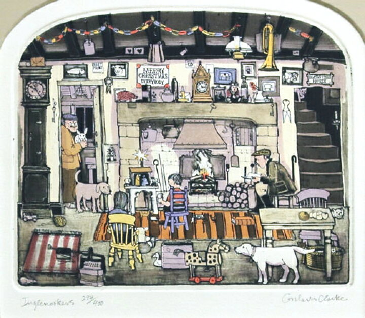 楽天市場】グラハム・クラーク 「 イングルヌーカー 」 銅版画 + 手  