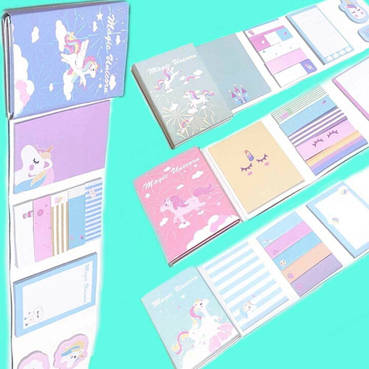 楽天市場 新シリーズ ユニコーン 文房具 筆記用具 雑貨 グッズ かわいい ふせん メモ パッド 手帳 お家 くすみカラー 勉強 宿題 ノート テスト 試験 模試 子供 女の子 小学生 中学生 高校生 姫 女性 友達 プレゼント 誕生日 プレゼント ギフト