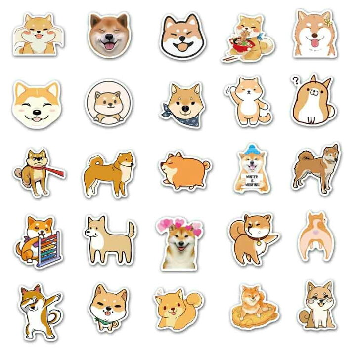 楽天市場】【柴犬の50枚入りシール】柴犬 犬 シール ステッカー いぬ 