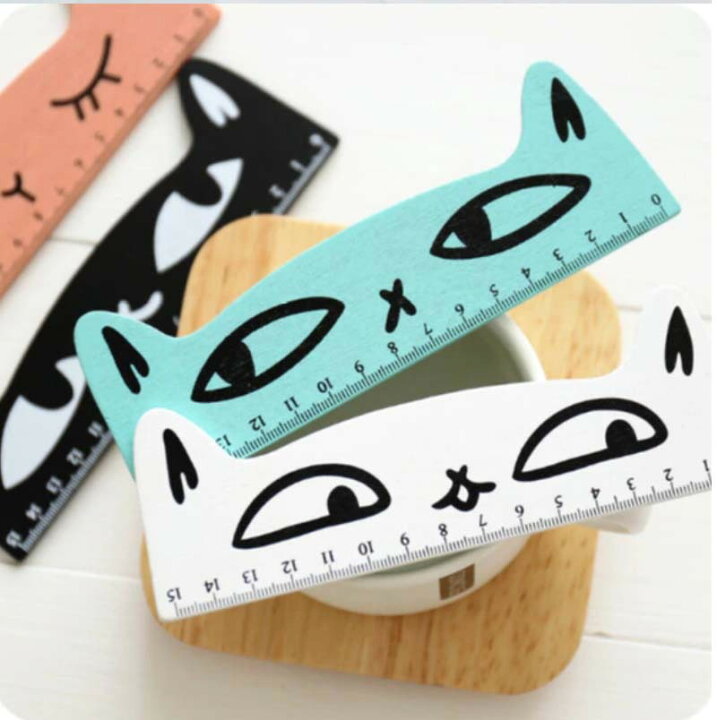 楽天市場 にゃんにゃん定規 横長 猫 ねこ 文房具 定規 ものさし おもしろい インテリア 雑貨 カントリー ナチュラル おしゃれ かわいい 木 シンプル ネコ好き ユニーク 動物 デザイン インテリア 軽量 筆記用具 オレンジ ブルー ホワイト ブラック ギフト