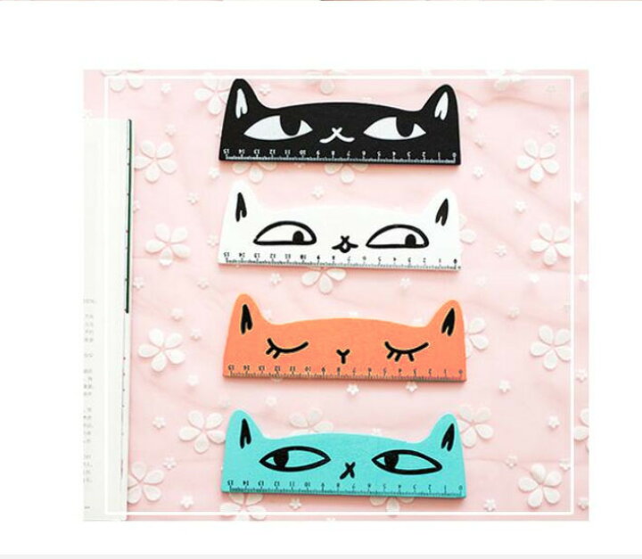 楽天市場 にゃんにゃん定規 横長 猫 ねこ 文房具 定規 ものさし おもしろい インテリア 雑貨 カントリー ナチュラル おしゃれ かわいい 木 シンプル ネコ好き ユニーク 動物 デザイン インテリア 軽量 筆記用具 オレンジ ブルー ホワイト ブラック ギフト