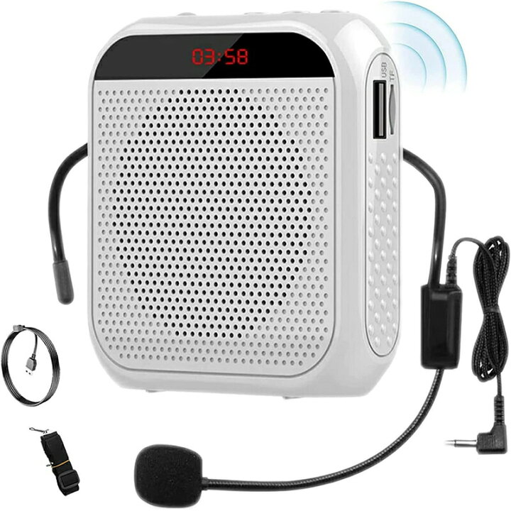 楽天市場】拡声器 ポータブル拡声器 USB充電式 ハンズフリー 
