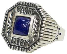 LHN Jewelry(エルエイチエヌ ジュエリー) 米国製 ハンドメイド シルバー x ラピス カルペディエム リング シルバー Carpe Diem Ring Silver Lapis 【あす楽】