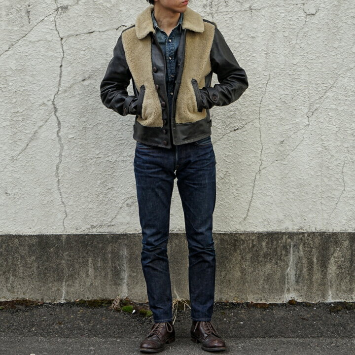 楽天市場】(ダブルアールエル) RRL Virgil シアリング レザー モト 