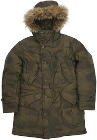 (ダブルアールエル) RRL 日本製生地 Travis ファー トリム コットンブレンド カモフラ パーカー コート 迷彩 メンズ Faux Far Trim Camo Parka 【あす楽】