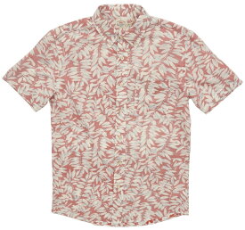 FAHERTY BRAND (ファリティ ブランド) Playa ボタニカルプリント 半袖 シャツ フェイデド レッド メンズ Faded Red Botanical 【あす楽】