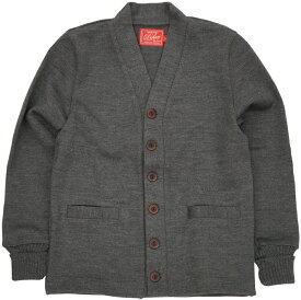 Dehen 1920(デーヘン) クラシック カーディガン 霜降り チャコール メンズ アメリカ製 Classic Cardigan Charcoal Heather 【あす楽】