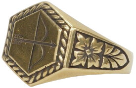 LHN Jewelry(エルエイチエヌ ジュエリー) アメリカ製 ハンドメイド ボー & アロー リング 真鍮 Bow & Arrow Ring Brass 【あす楽】