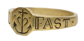 LHN Jewelry(エルエイチエヌ ジュエリー) ハンドメイド アンカー リング 真鍮 Hold Fast Anchor Ring Brass 【あす楽】