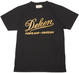 Dehen 1920(デーヘン) アメリカ製 ヴィンテージ ラベル Tシャツ ブラック メンズ Vintage Label Tee Black 【あす楽】