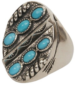 LHN Jewelry(エルエイチエヌ ジュエリー) ハンドメイド シルバー x ターコイズ リング サウスウエスタン ネイティブ Southwestern Turquoise Ring Silver 【あす楽】