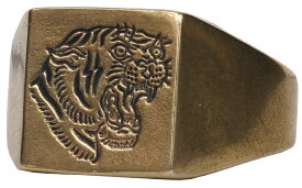 LHN Jewelry(エルエイチエヌ ジュエリー) ハンドメイド タイガー シグネット リング 真鍮 メンズ ユニセックス Tiger Signet Ring Brass 【あす楽】