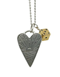 LHN Jewelry(GGC`Gk WG[) AJ nhCh Dice & Heart `[ Vo[ lbNX Y fB[X jZbNX Charm Necklace Silver yyz