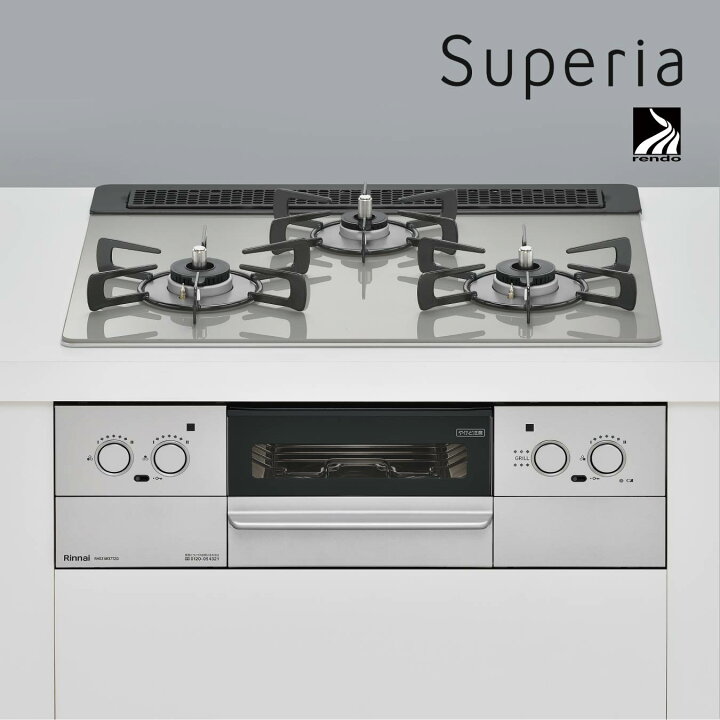 楽天市場】リンナイ ビルトインコンロ RHS31W37T2DVW Superia スペリア  