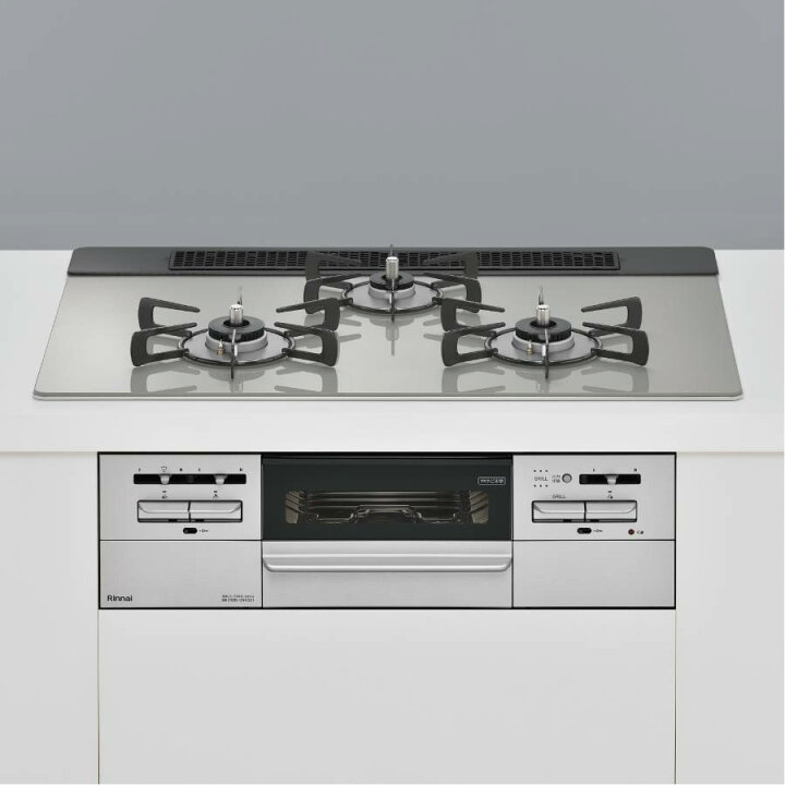 楽天市場】リンナイ ビルトインコンロ RHS71W35T2DGAVW 75cm幅ガラス 