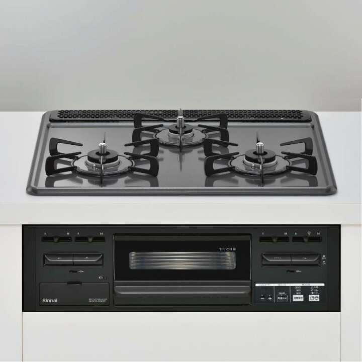 楽天市場】リンナイ ビルトインコンロ RS31M5H2RABW 60cm幅メタル 