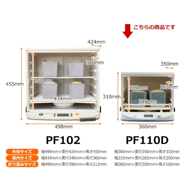 楽天市場】日本ニーダー 洗えてたためる発酵器 mini PF110D《配送  