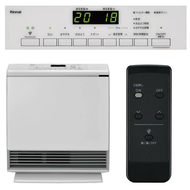 楽天市場】リンナイ ガスファンヒーター RC-A4401NP-MW A-style マット 