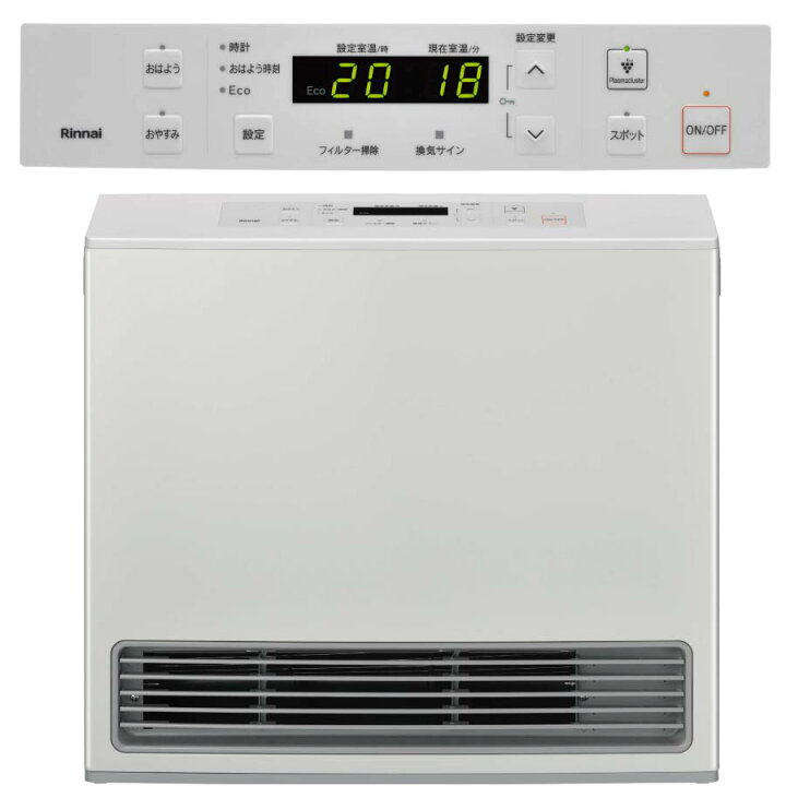 楽天市場】リンナイ ガスファンヒーター RC-U5801PE-WH Standard  