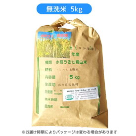 《令和5年産》【無洗米】八ヶ岳・大泉高原産 有機質肥料使用低農薬コシヒカリ「八ヶ岳の米 湧水」5kg[山梨県・峡北]★★後払い不可★★