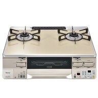 リンナイ ガステーブル RTS65AWK14RGA-CL/CR LAKUCIE ラクシエ 59cm幅 パールクリスタルトップ：カフェベ…