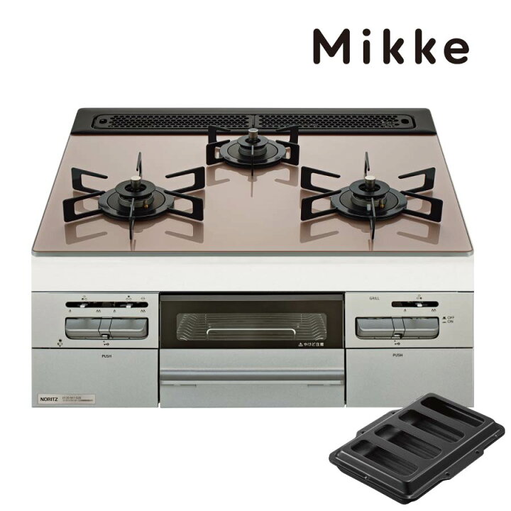 楽天市場】ノーリツ ビルトインコンロ N3WV6RWAP3SIC Mikke ミッケ 