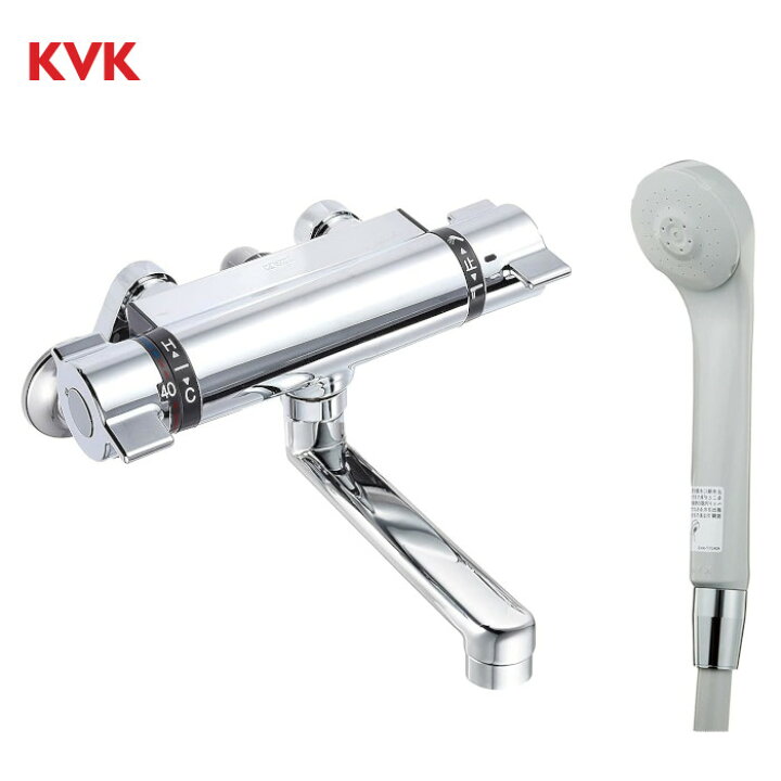 楽天市場】KVK KF800T 壁付サーモスタット サーモスタット式シャワー 