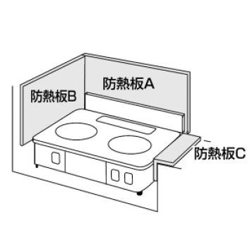 楽天市場】防熱板 55S2(側壁用・壁ビス止めタイプ) 【型番:RB 楽天市場】防熱板 55S2(側壁用・壁ビス止めタイプ) 【型番:RB
