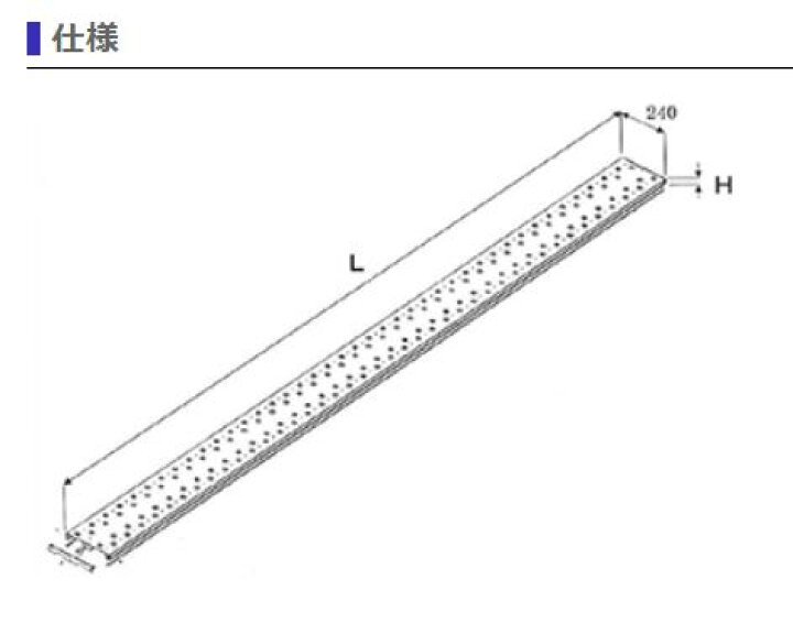 アルミ足場板 3M 新品 別途送料お見積り品 アルミ足場板