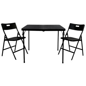 【スーパーSALE中ポイント5倍】【在庫限定品】折りたたみテーブル　椅子2脚セット　ASG-90IS　アルミス