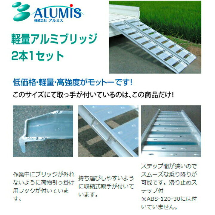 楽天市場】【4/1限定 全品P5倍＆限定クーポン有】軽量アルミブリッジ 