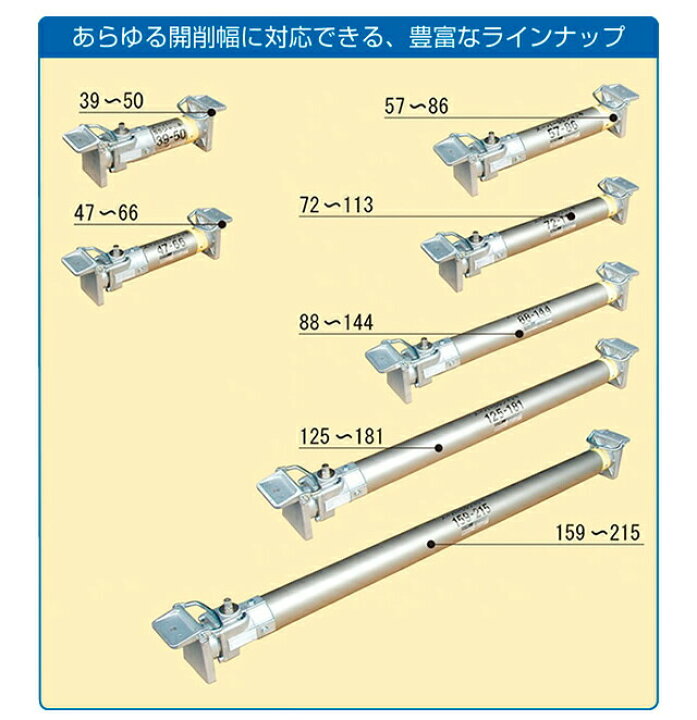 楽天市場】アルミギア式サポート スーパーSSジャッキ 88-144 ホーシン 