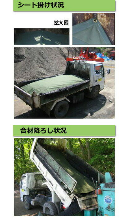 楽天市場】舗装用作業用具 アスファルト合材シート 4t用 210×340cm 