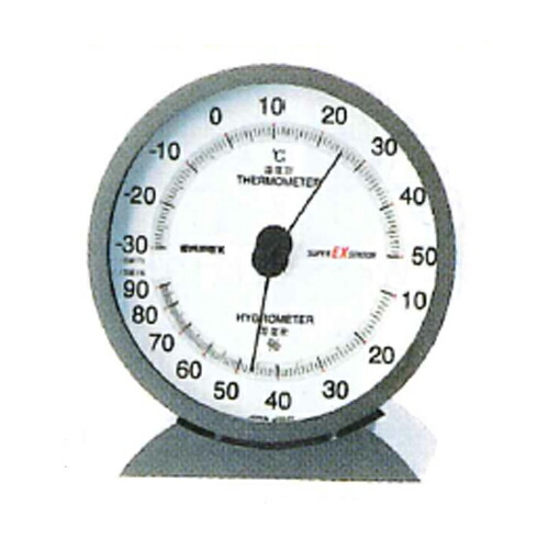 一般用では世界で初めての高精度スペック スーパーEX高品質温 湿度計 EX-2717 保障 温 即納最大半額 エンベックス シルバー
